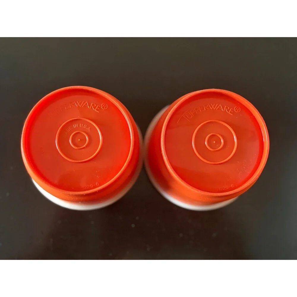 Vintage Tupperware Kids Cup Lot Kit Kups Bell Tumblers Snack Cups w Lids